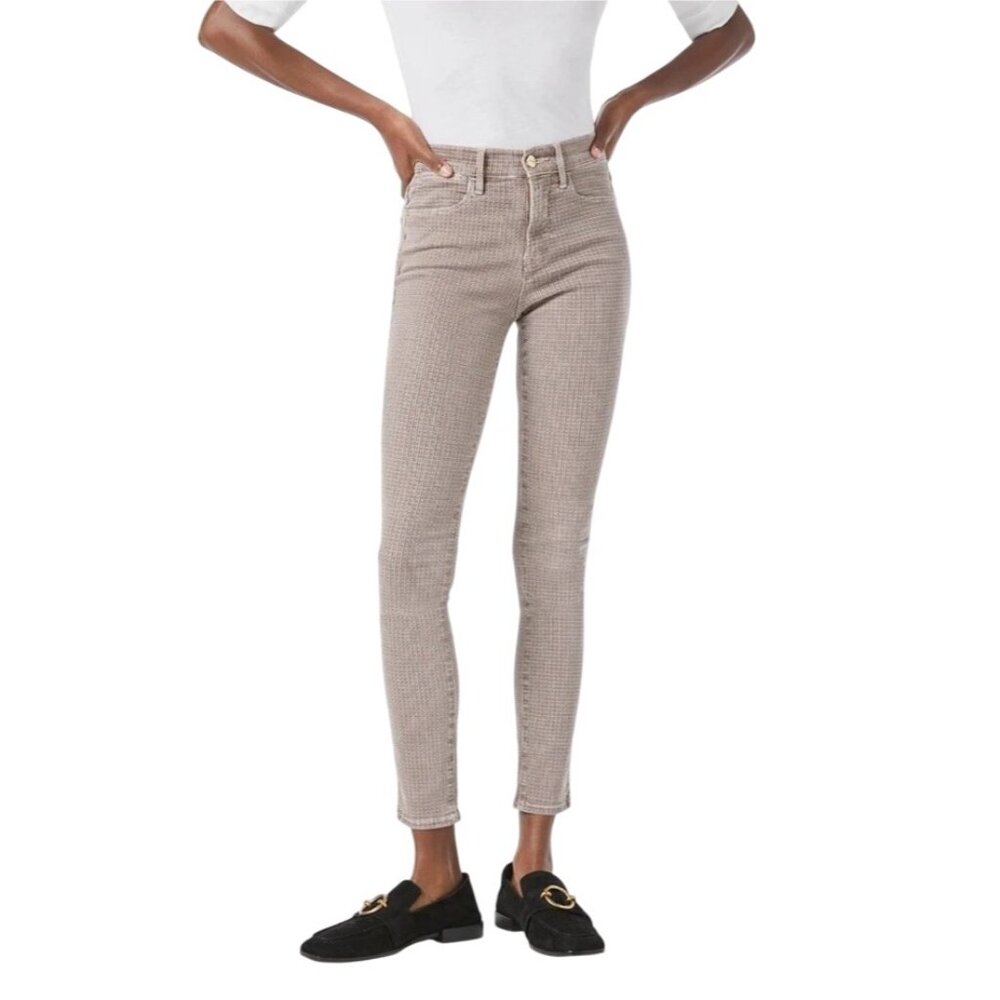 FRAME Le High Skinny  Printed Jeans In Tawny Multi Women’s Size 31